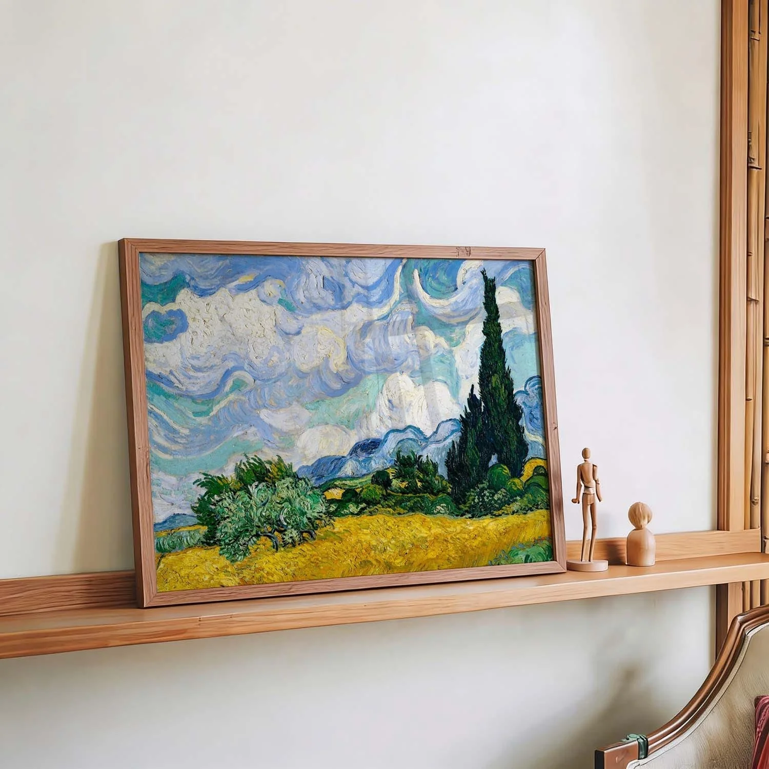 Wheat Field with Cypresses by Van Gogh - Image 4