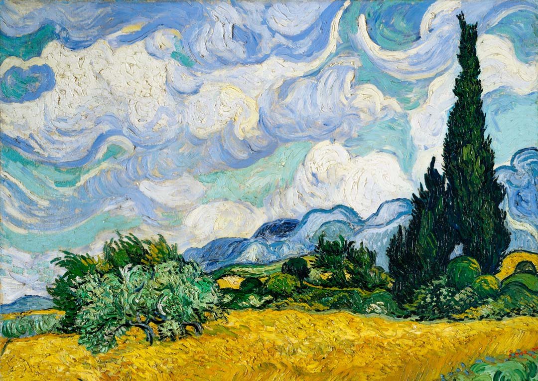 Wheat Field with Cypresses by Van Gogh - Image 8