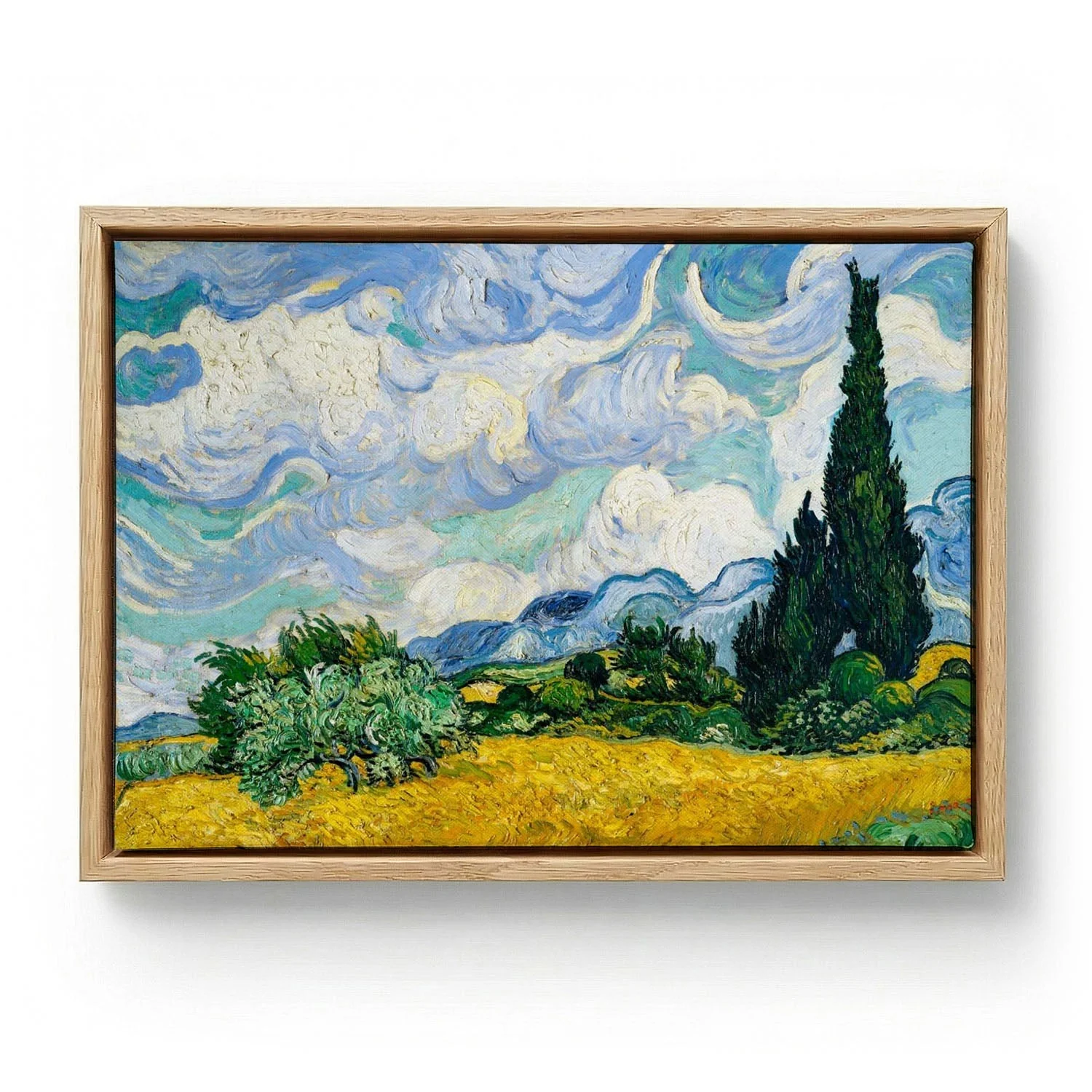 Wheat Field with Cypresses by Van Gogh