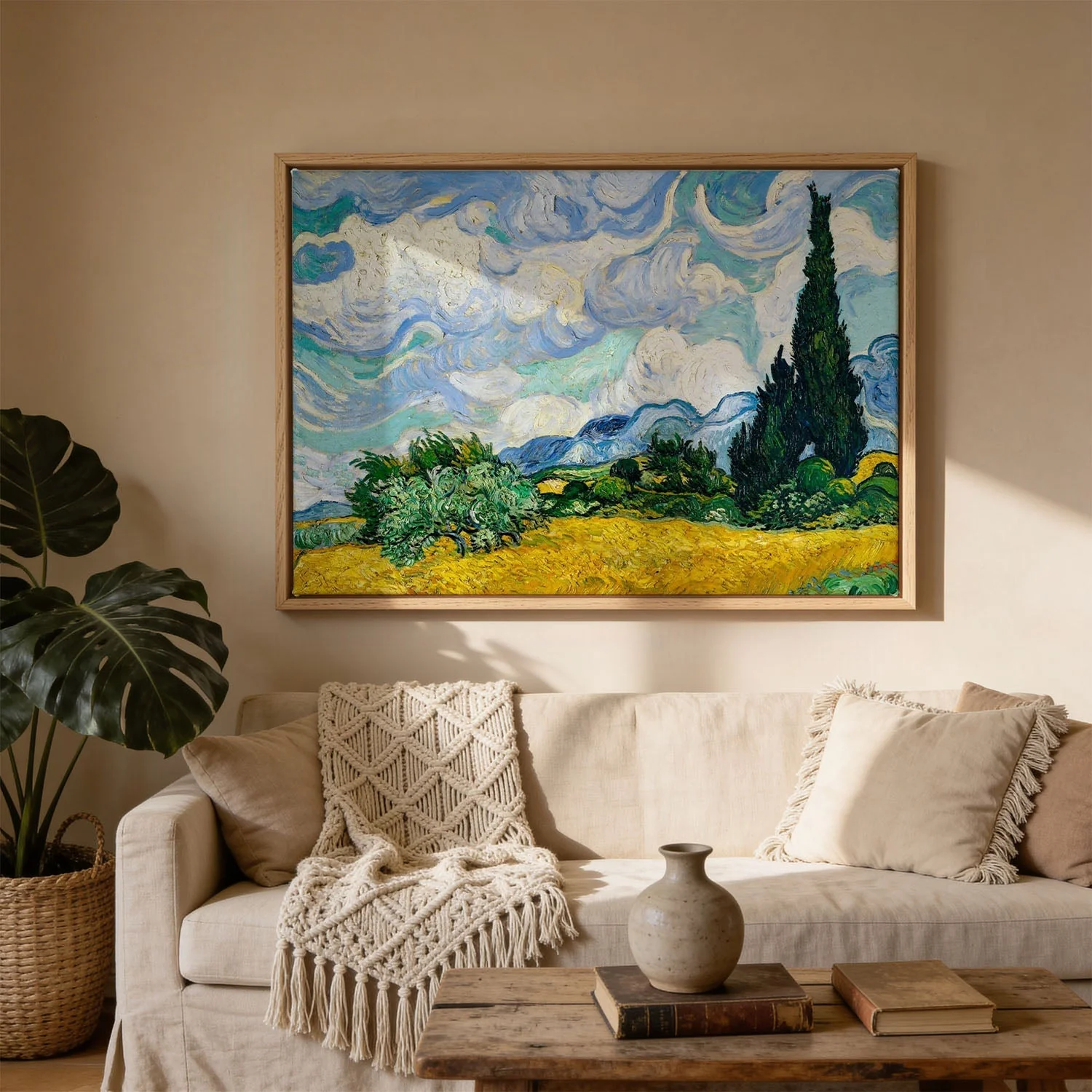 Wheat Field with Cypresses by Van Gogh - Image 3