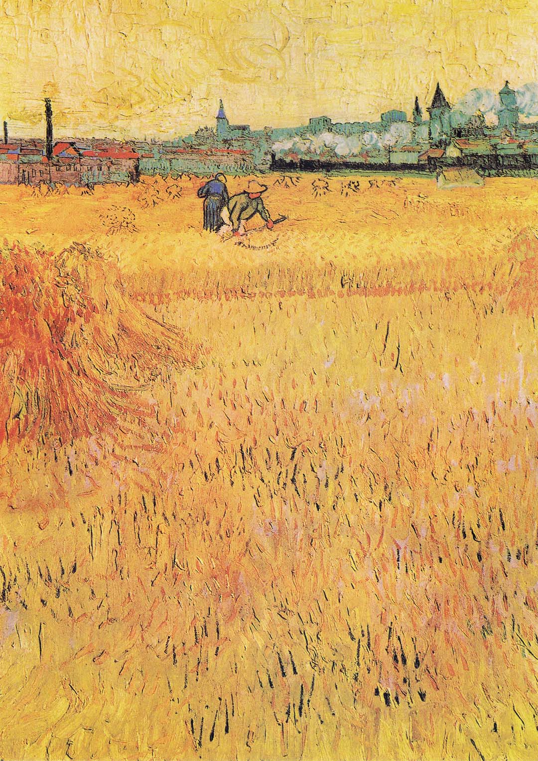 Wheat Field with View of Arles by Van Gogh - Image 8