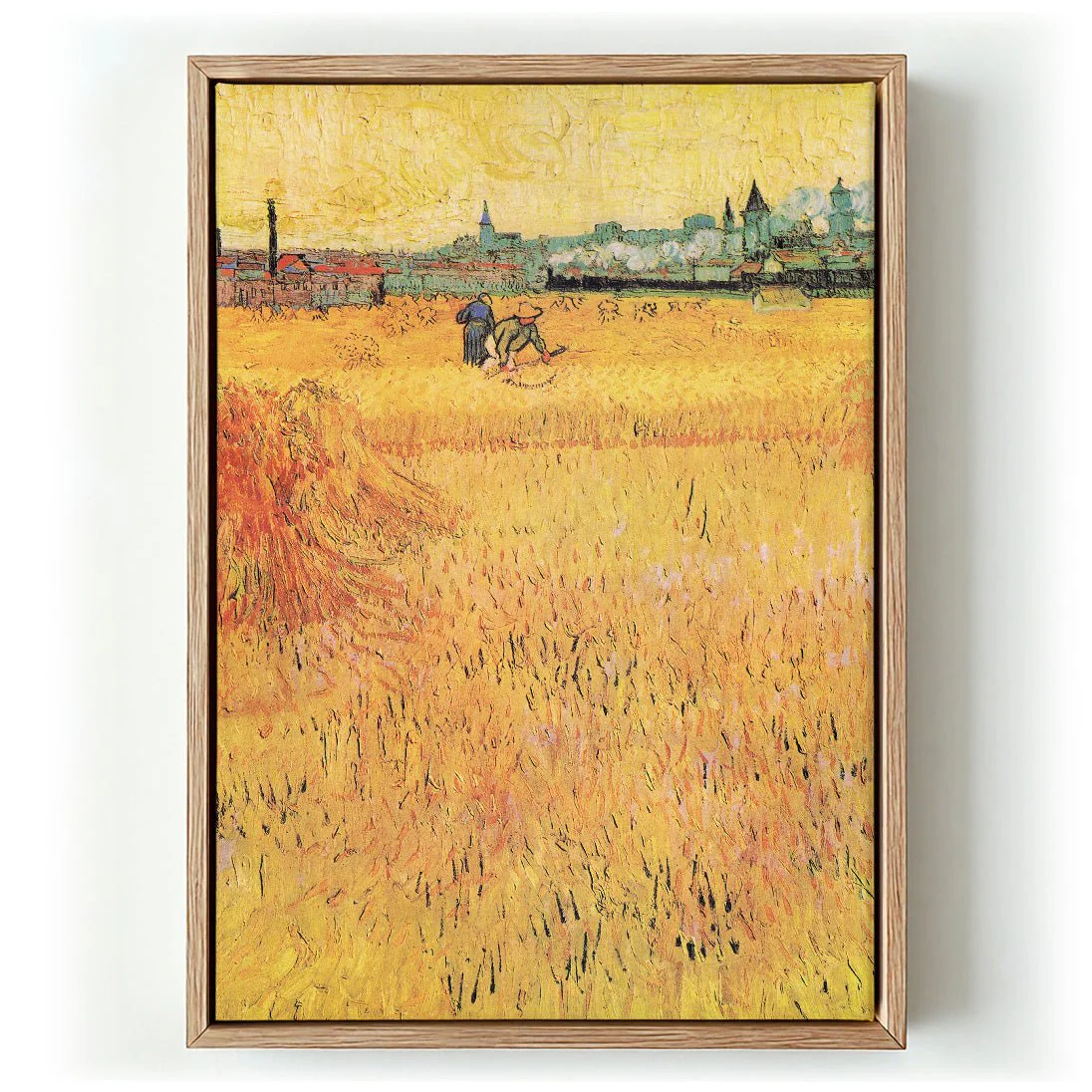 Wheat Field with View of Arles by Van Gogh