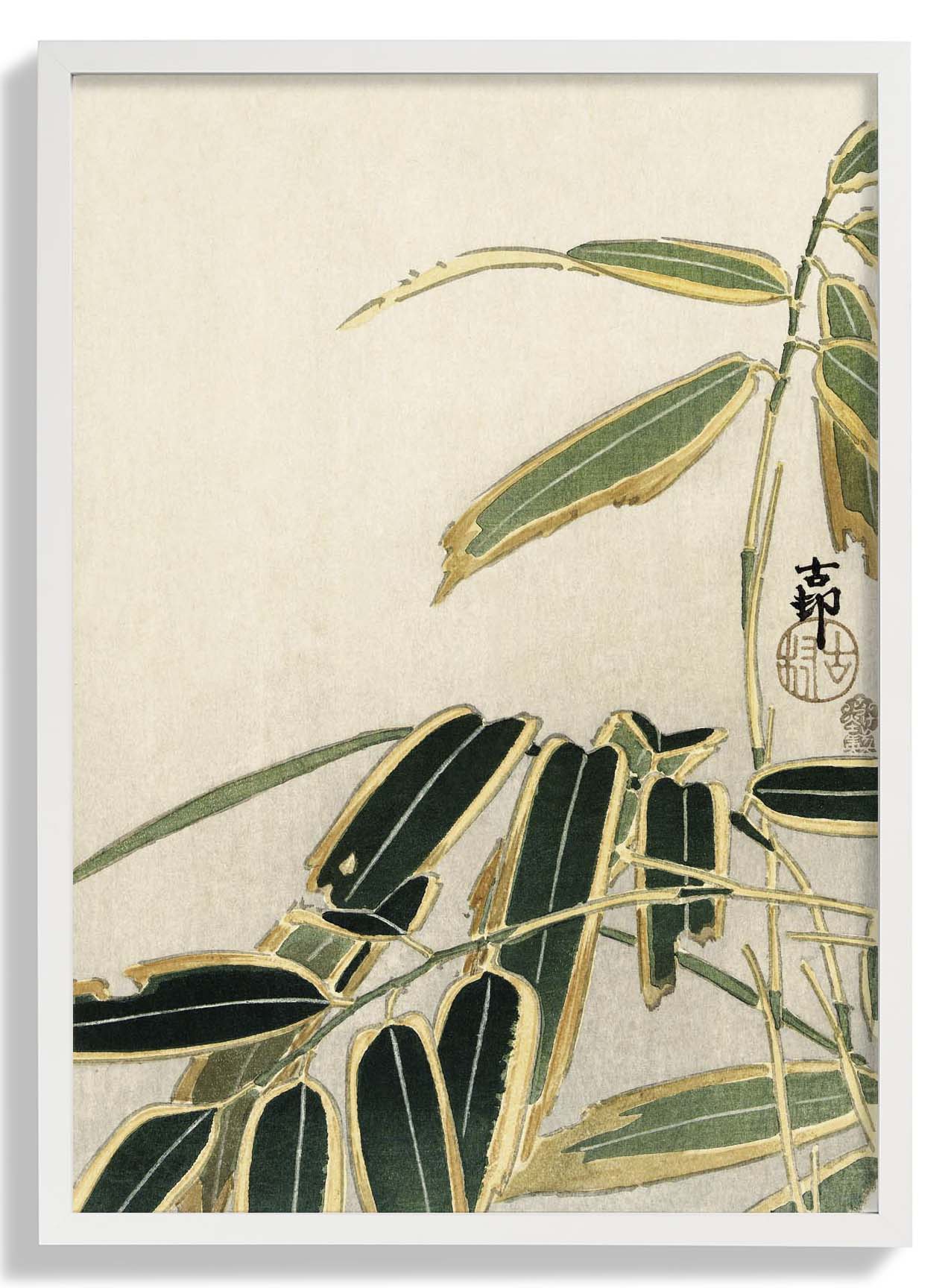 Wheatear in Bamboo by Ohara Koson - Image 5