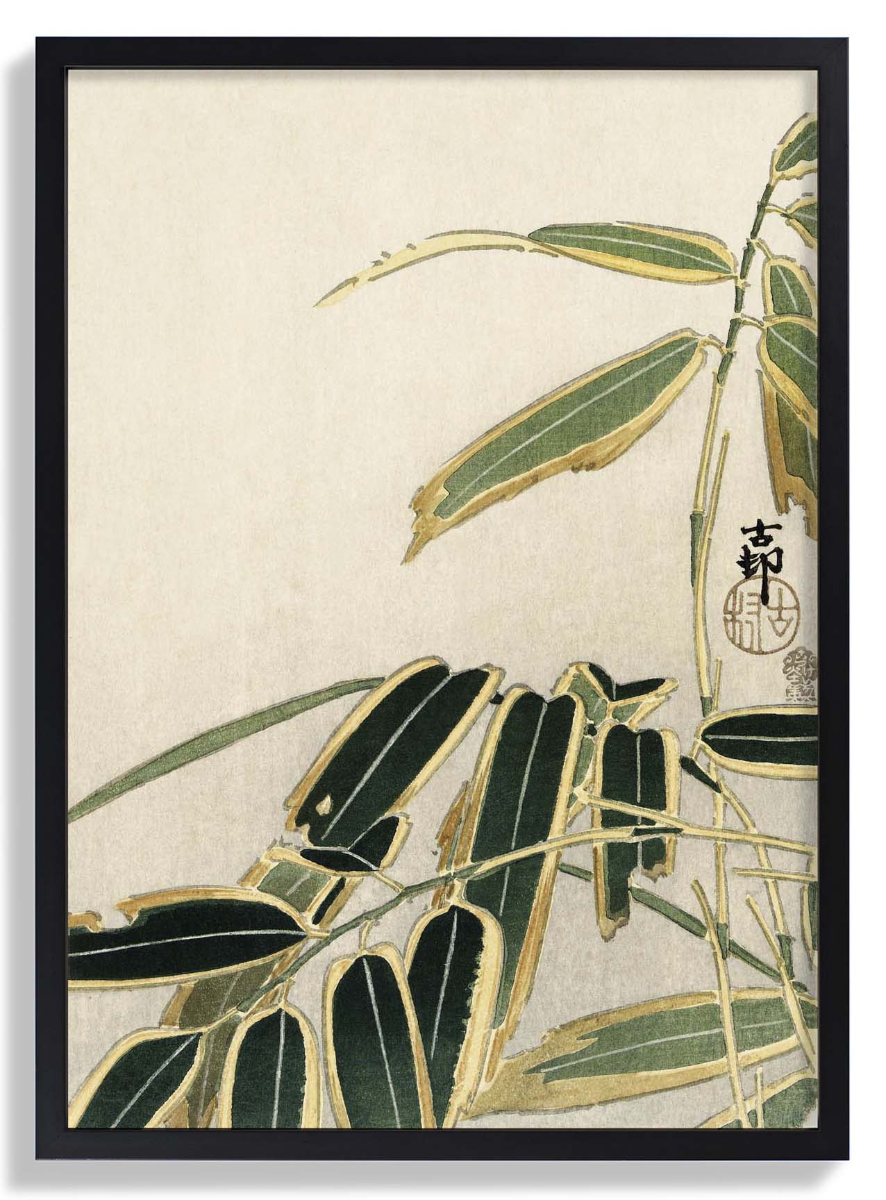 Wheatear in Bamboo by Ohara Koson - Image 6