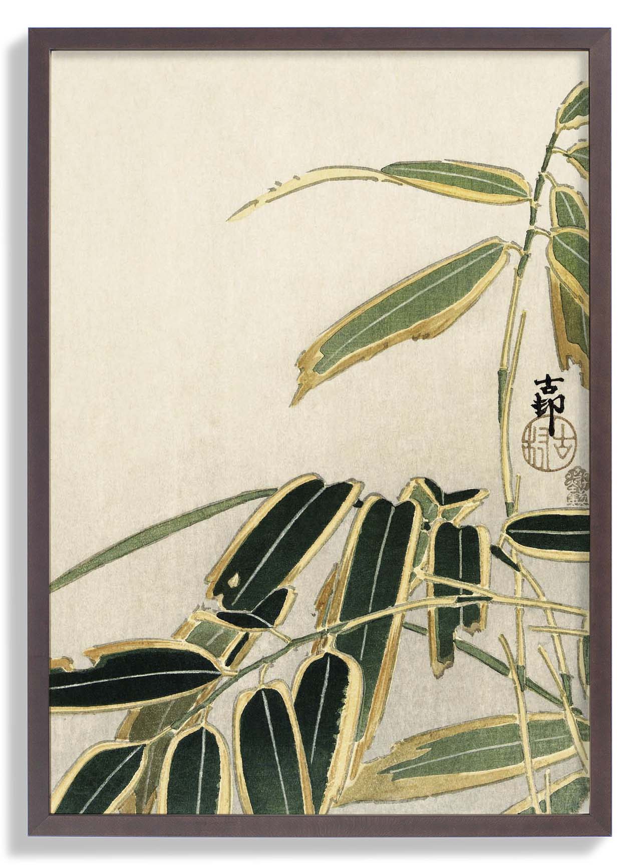 Wheatear in Bamboo by Ohara Koson - Image 7