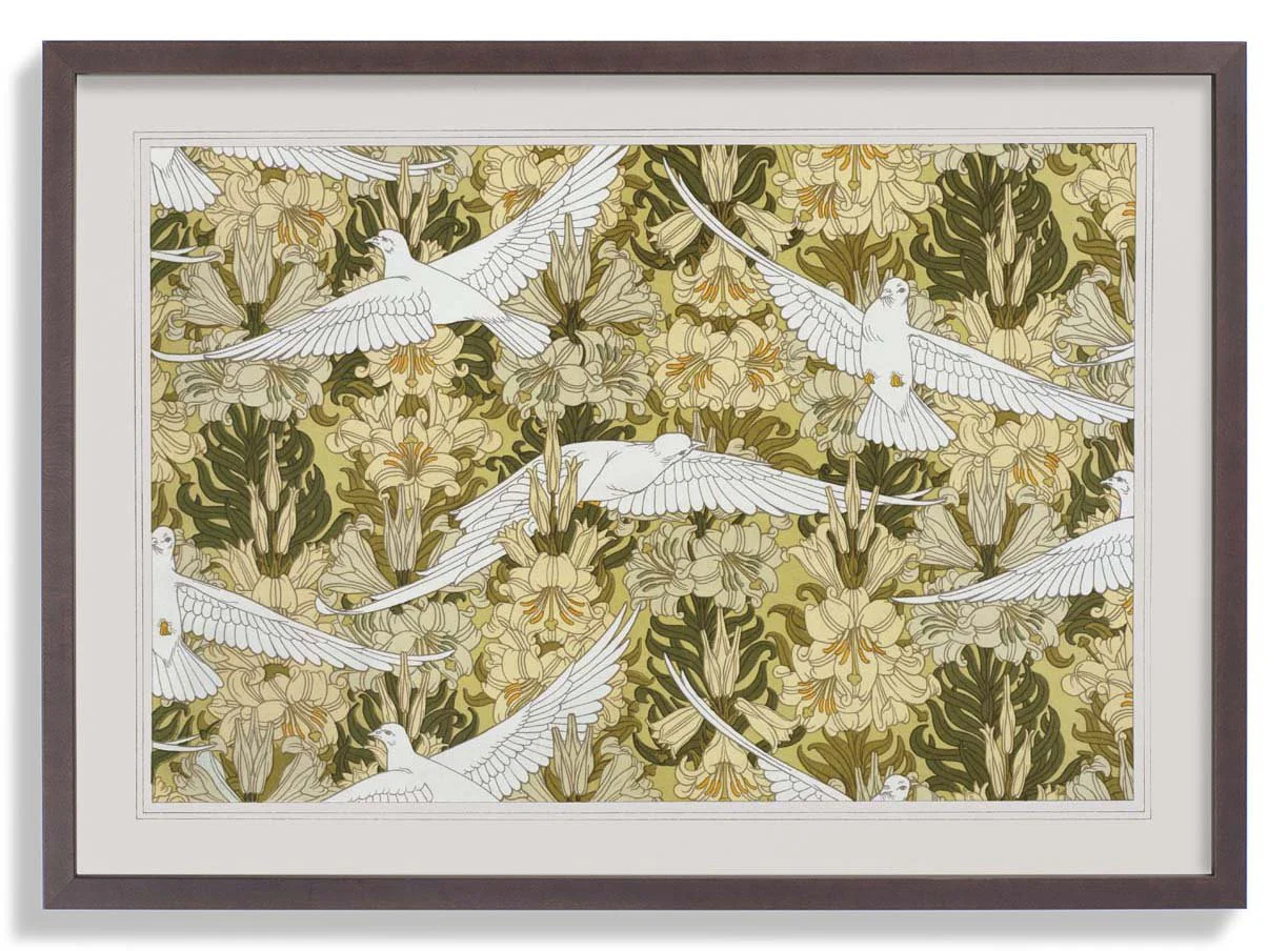 White Birds and Flowers - Image 7