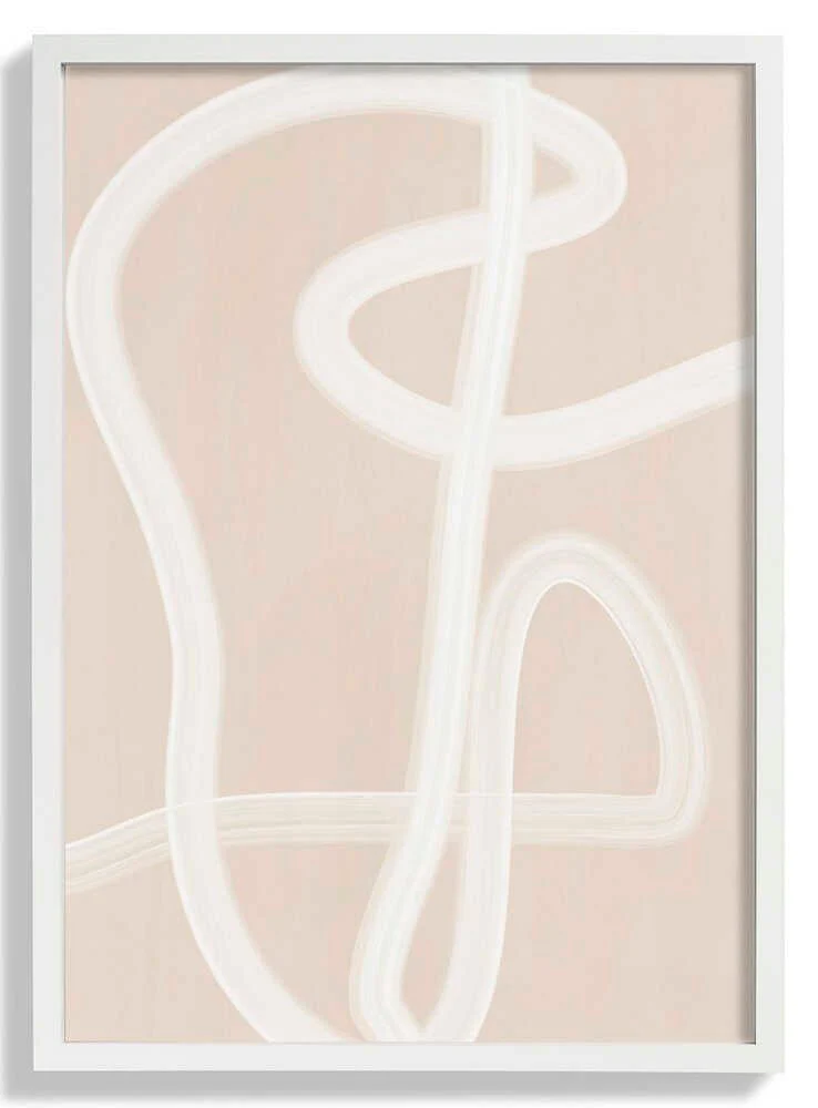 White Brush Stroke Poster by Elena Ristova - Image 5
