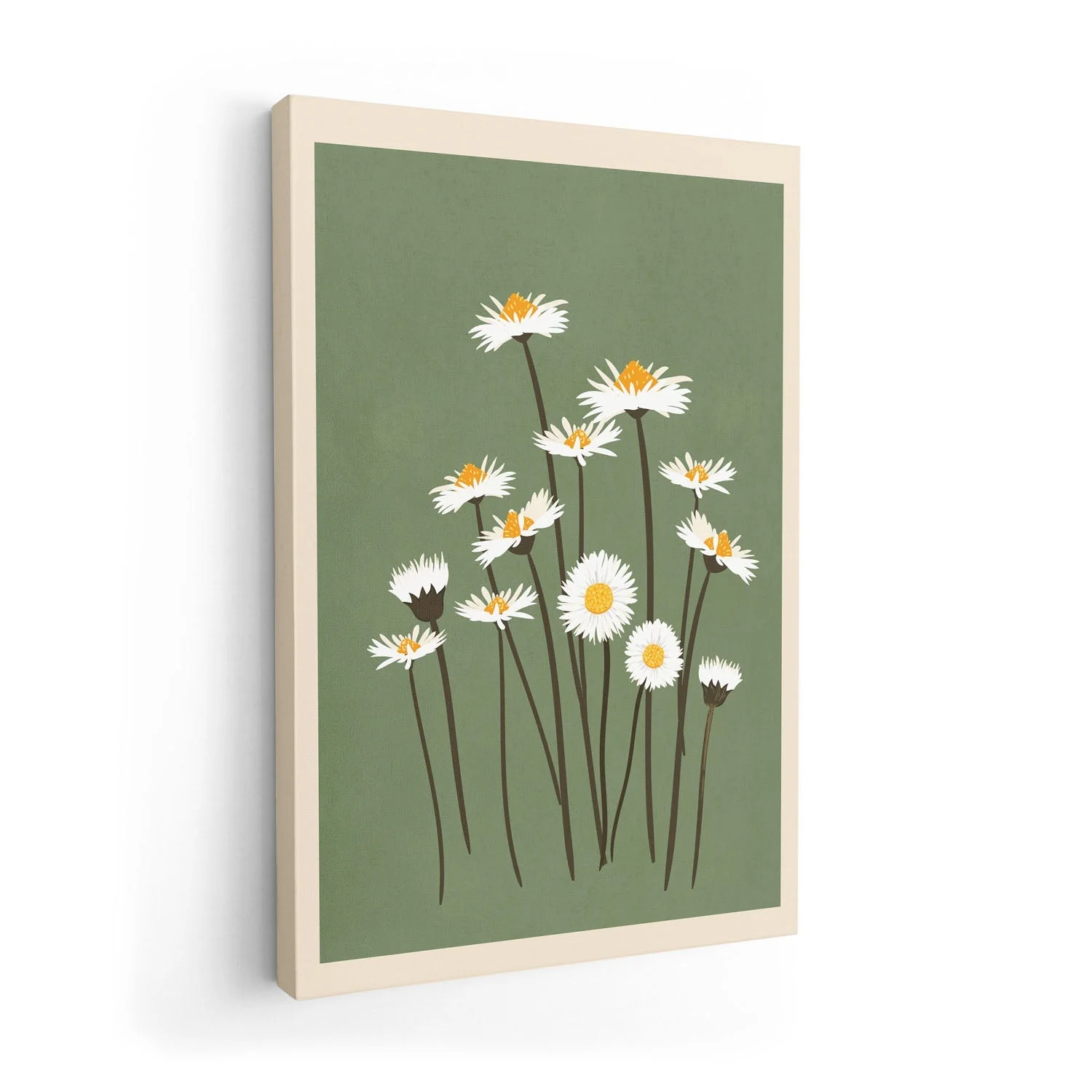 White Daisies on Green by Flow - Image 7