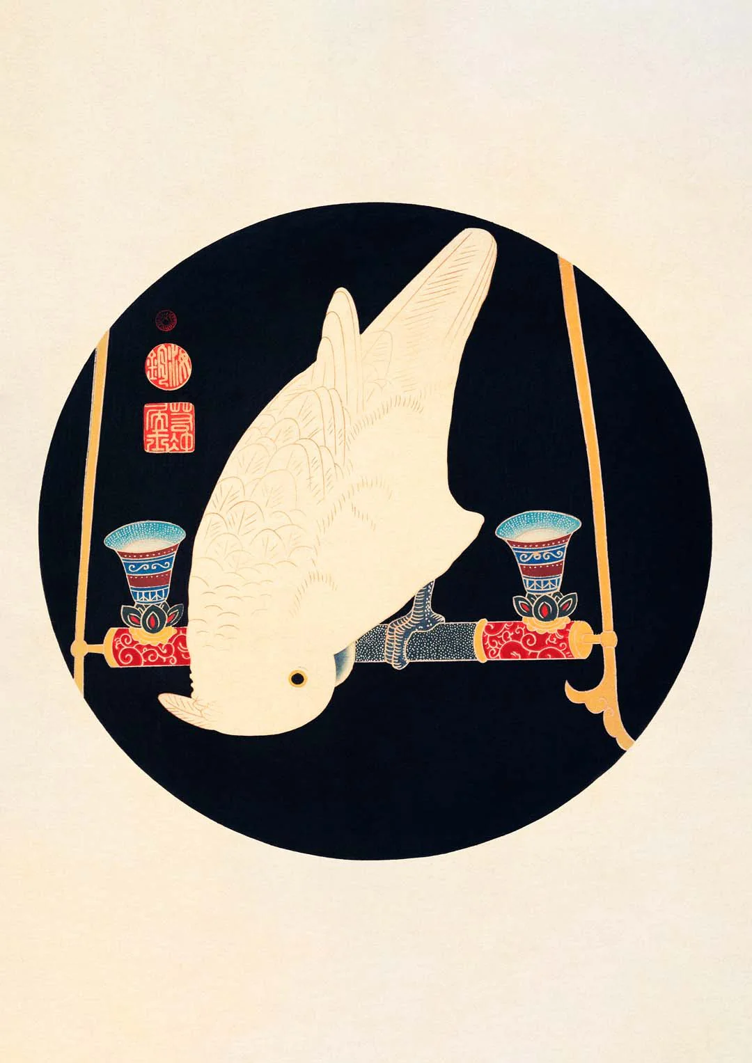 The White Macaw by Ito Jakuchu - Image 6