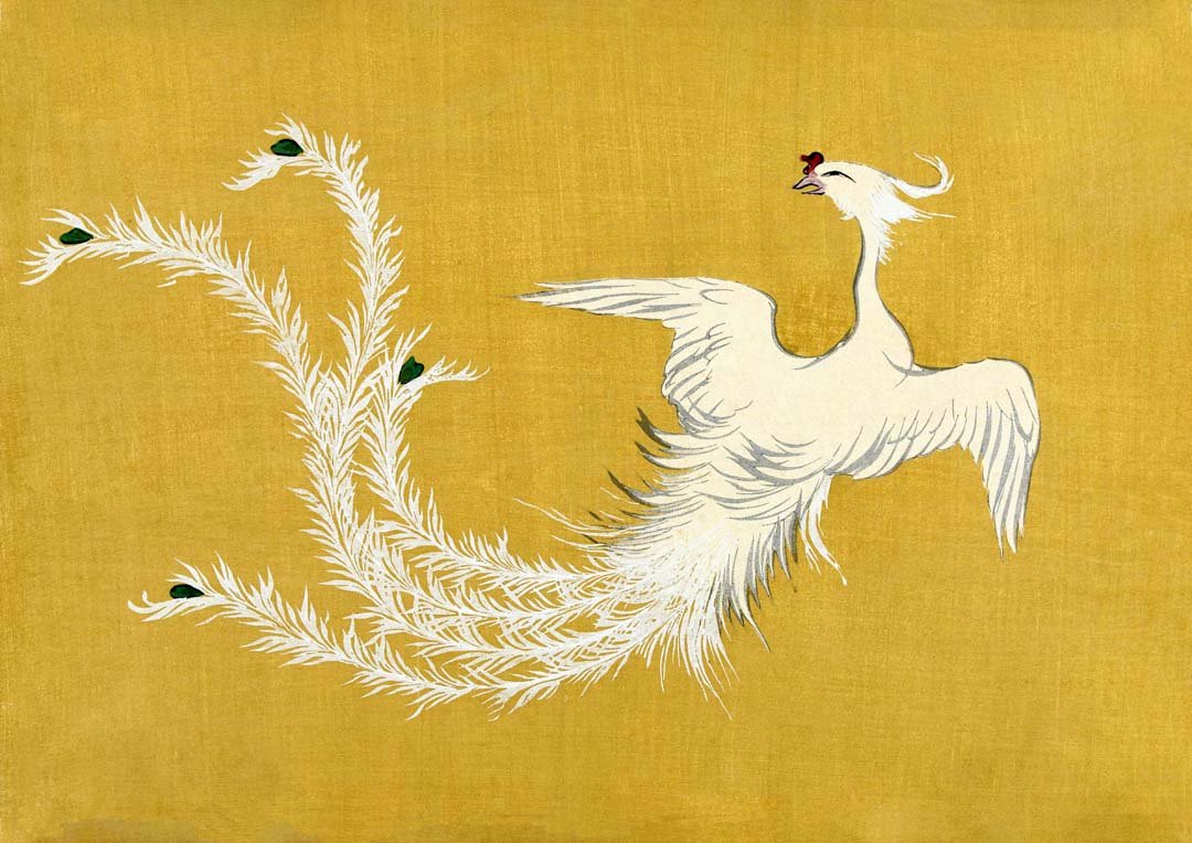 White Phoenix by Kamisaka Sekka - Image 8