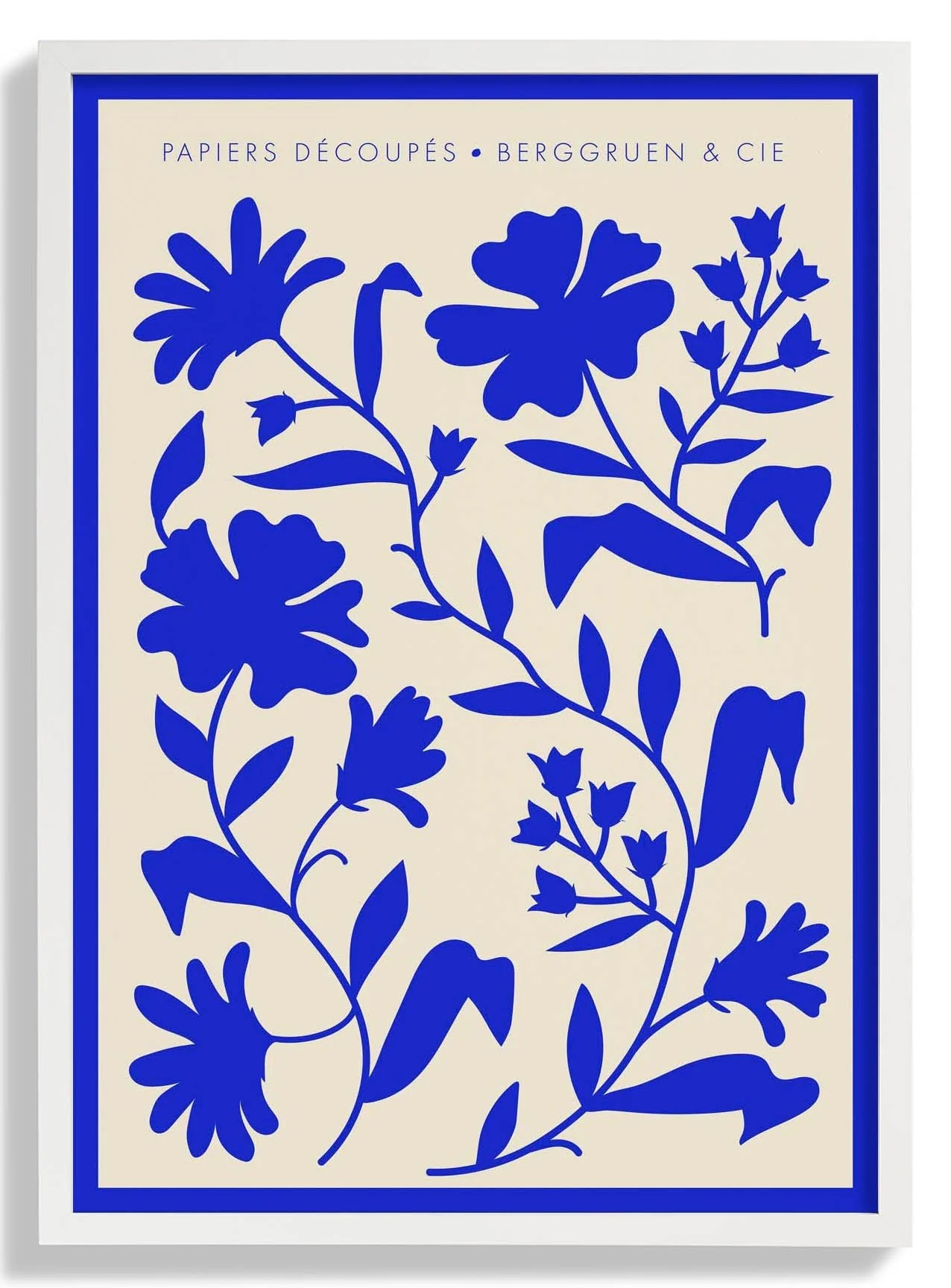 Wild Flowers Blue Papiers Découpés Art Exhibition - Image 5