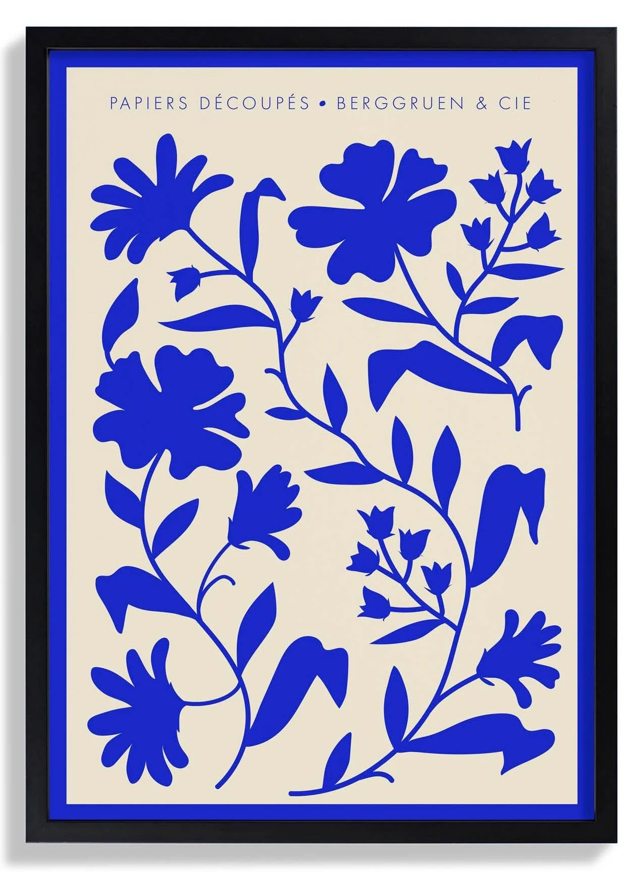 Wild Flowers Blue Papiers Découpés Art Exhibition - Image 6