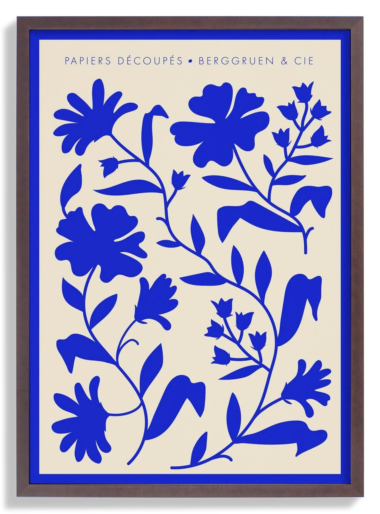 Wild Flowers Blue Papiers Découpés Art Exhibition - Image 7