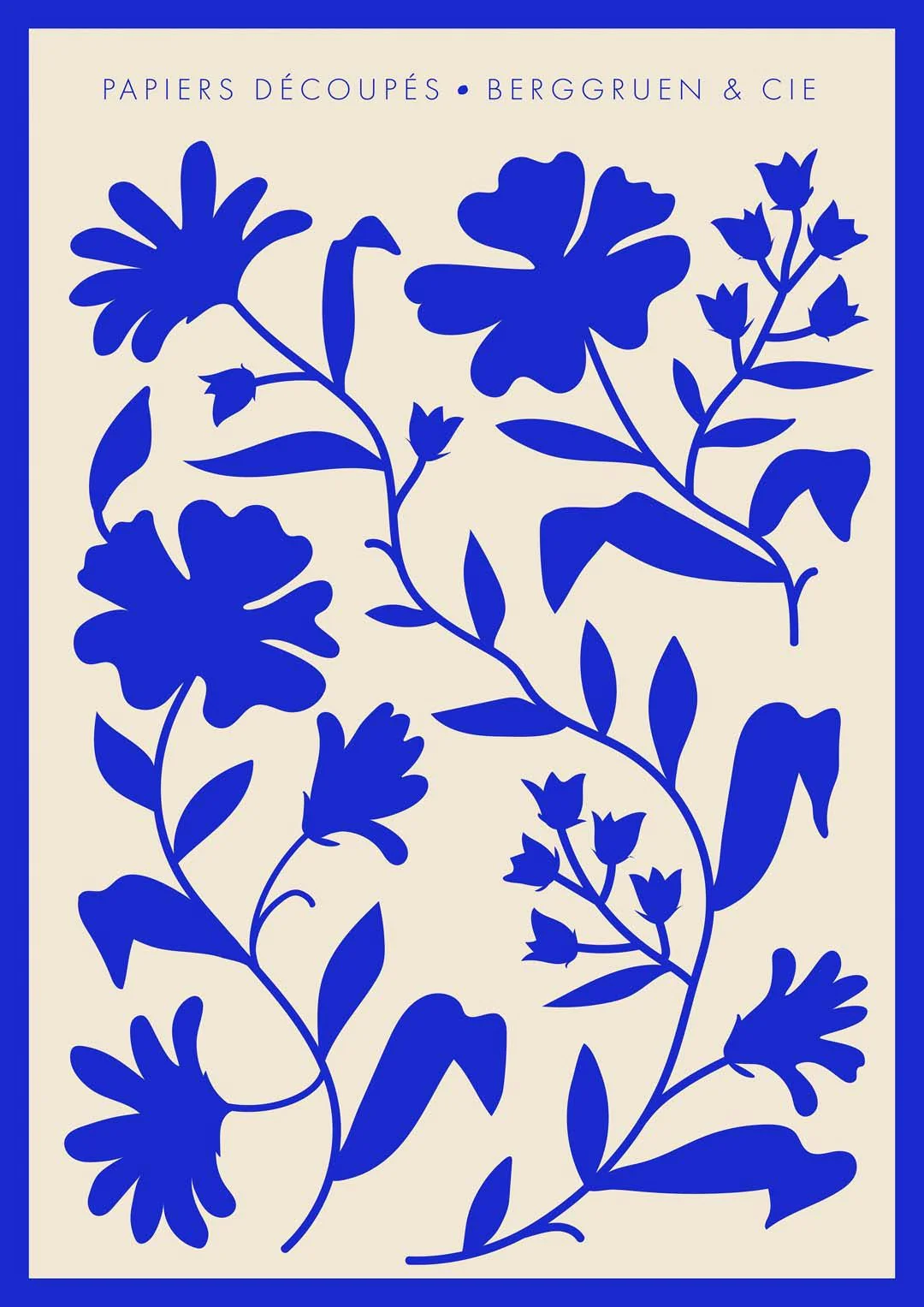Wild Flowers Blue Papiers Découpés Art Exhibition - Image 8