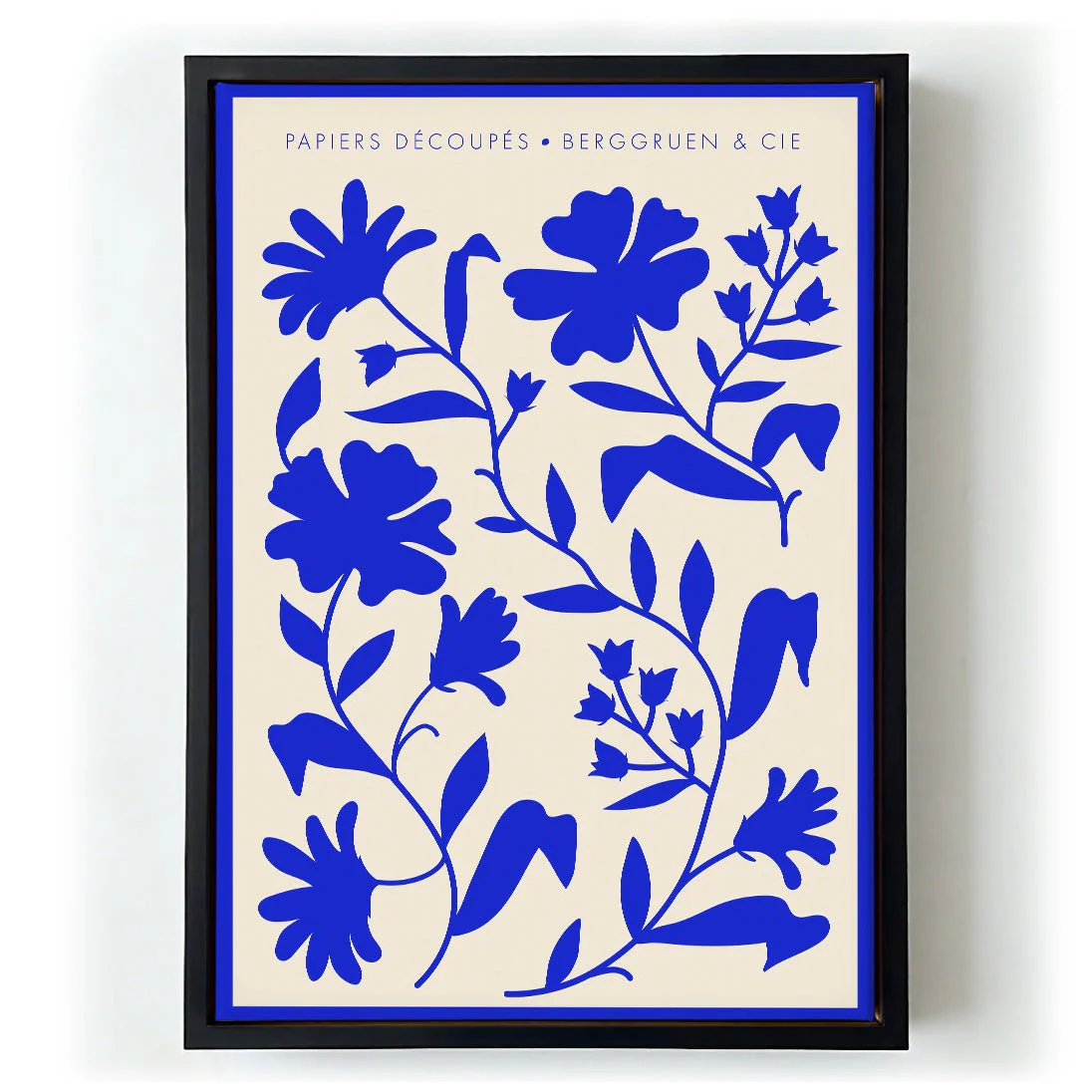 Wild Flowers Blue Papiers Découpés Art Exhibition - Image 6
