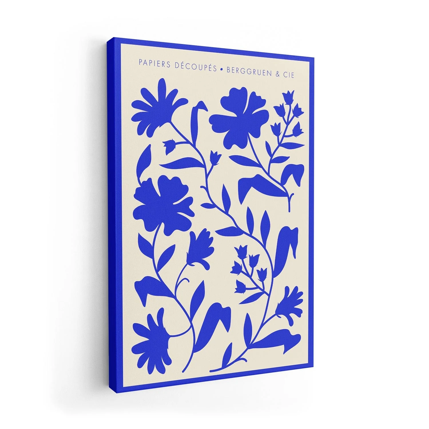 Wild Flowers Blue Papiers Découpés Art Exhibition - Image 7