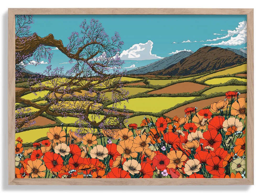 Wildflower Blossom Landscape by Nicholas