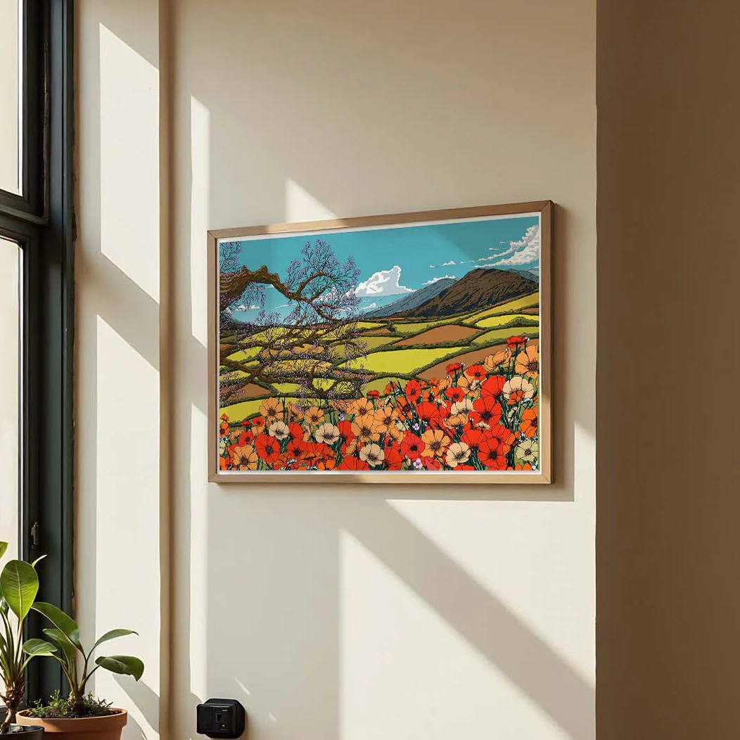 Wildflower Blossom Landscape by Nicholas - Image 3