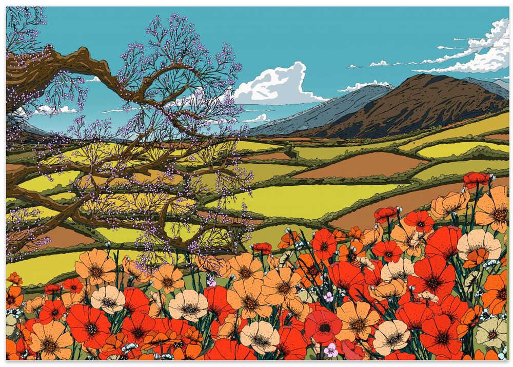 Wildflower Blossom Landscape by Nicholas - Image 8