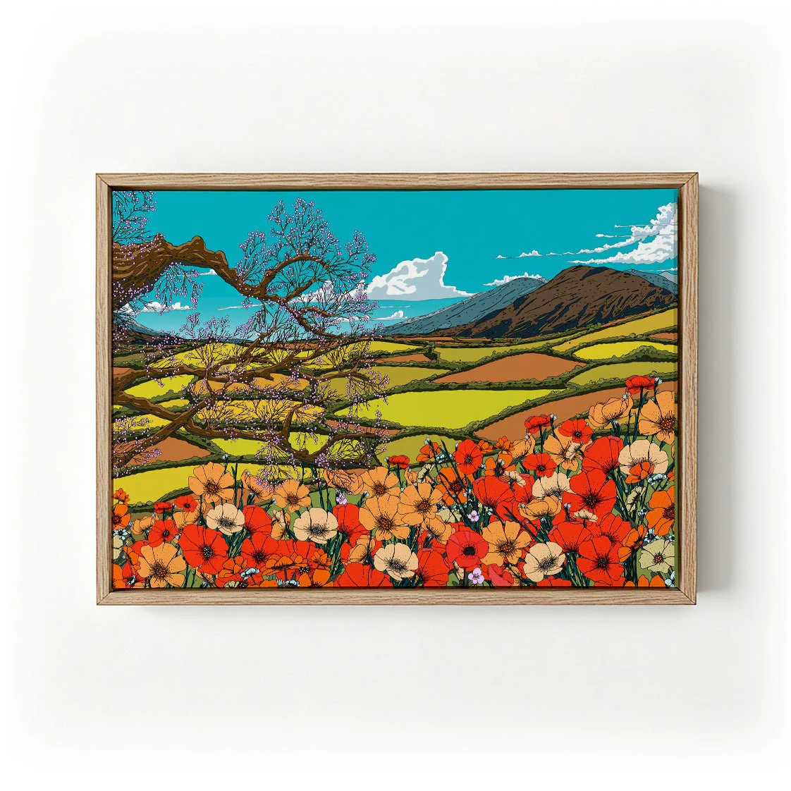 Wildflower Blossom Landscape by Nicholas