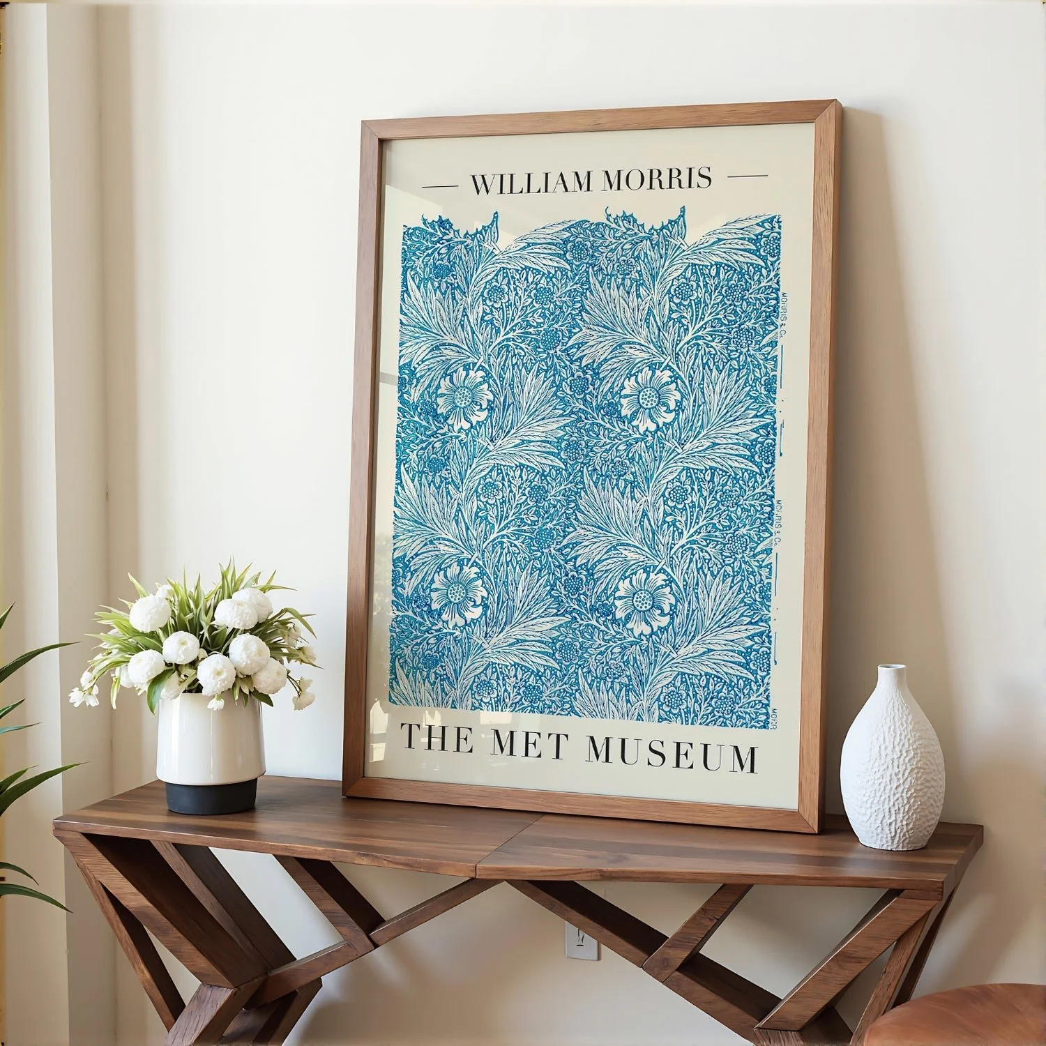 William Morris Blue Marigold Art Exhibition - Image 3