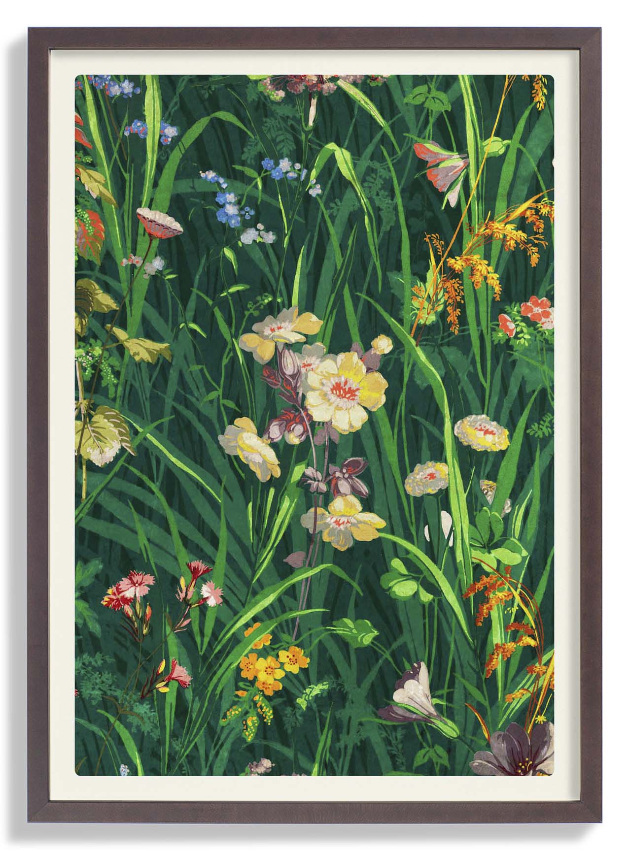 William Morris Grass with Lavender Yellow and Pink - Image 5