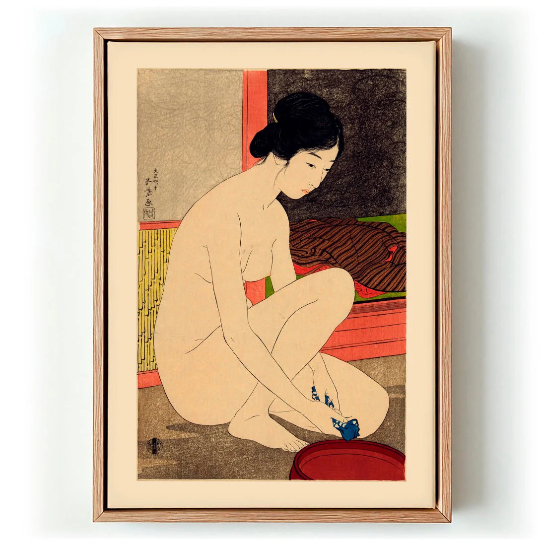 Woman after a bath by Gōyo Hashiguchi