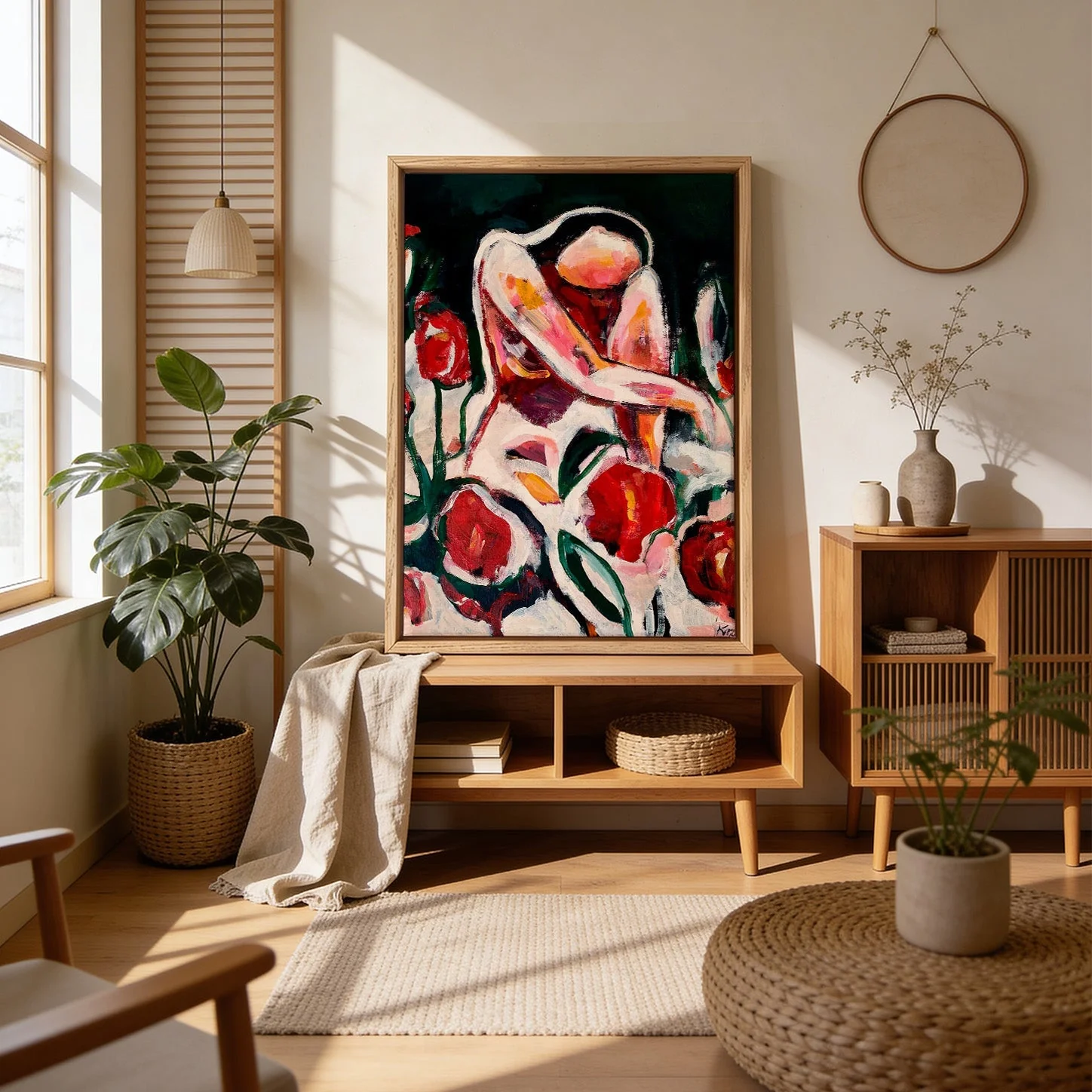 Woman Among Red Flowers by Magdalena Krzak - Image 4