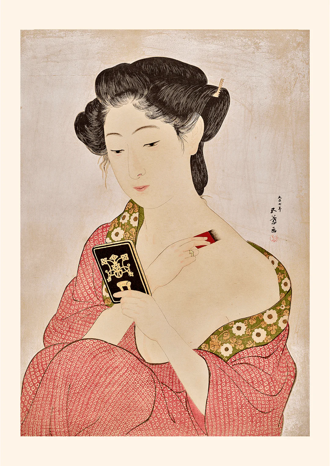 Woman applying powder by Gōyo Hashiguchi - Image 8