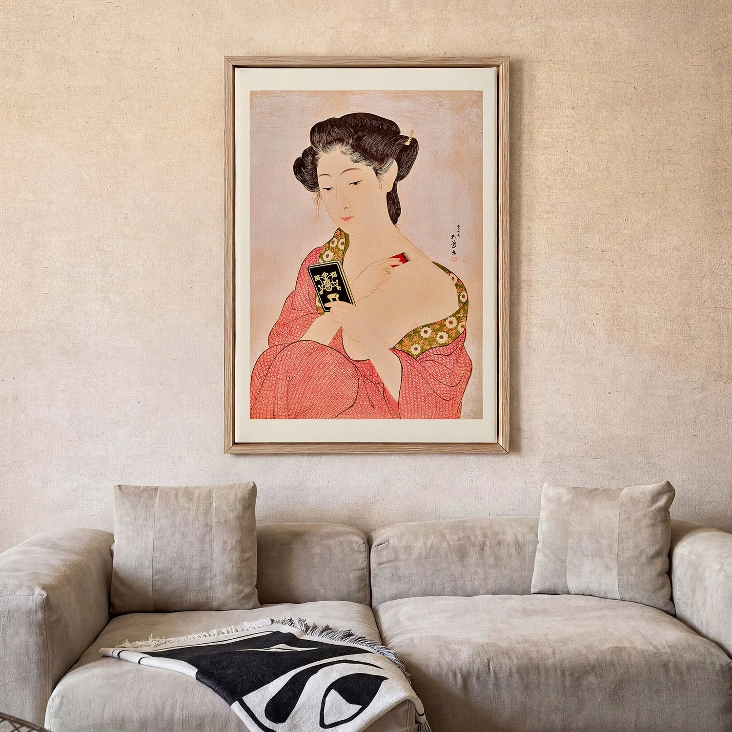 Woman applying powder by Gōyo Hashiguchi - Image 2