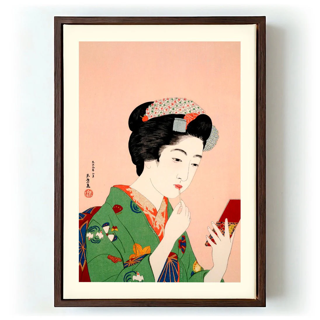 Woman Applying Rouge by Gōyo Hashiguchi - Image 6