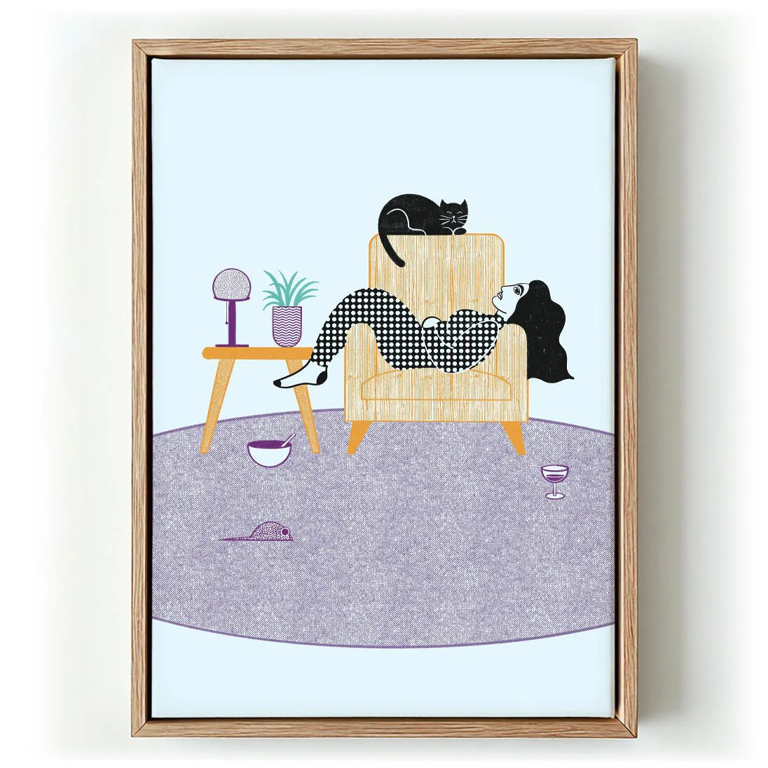 Woman Cat Armchair by Nicole Marra