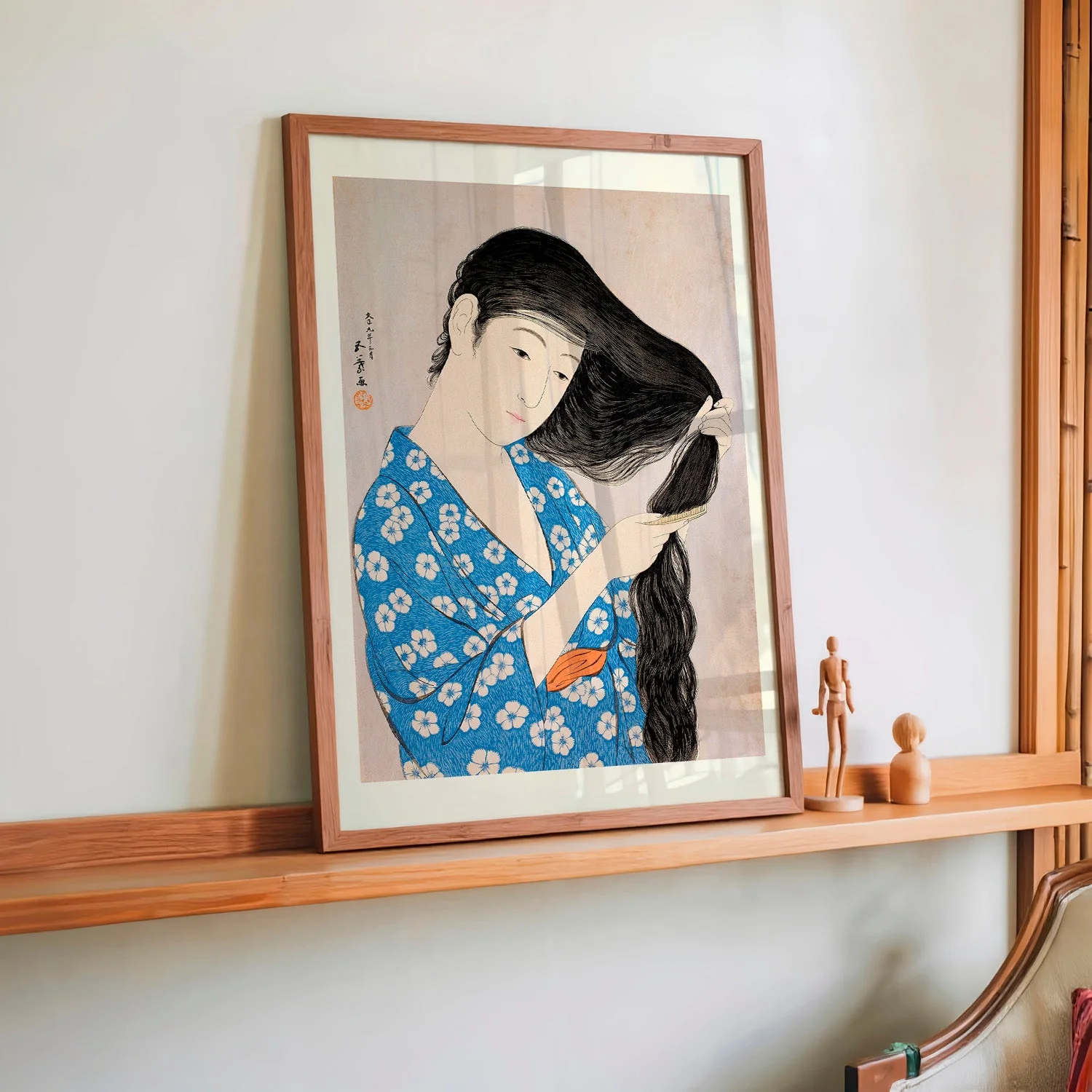 Woman Combing Her Hair by Gōyo Hashiguchi - Image 2