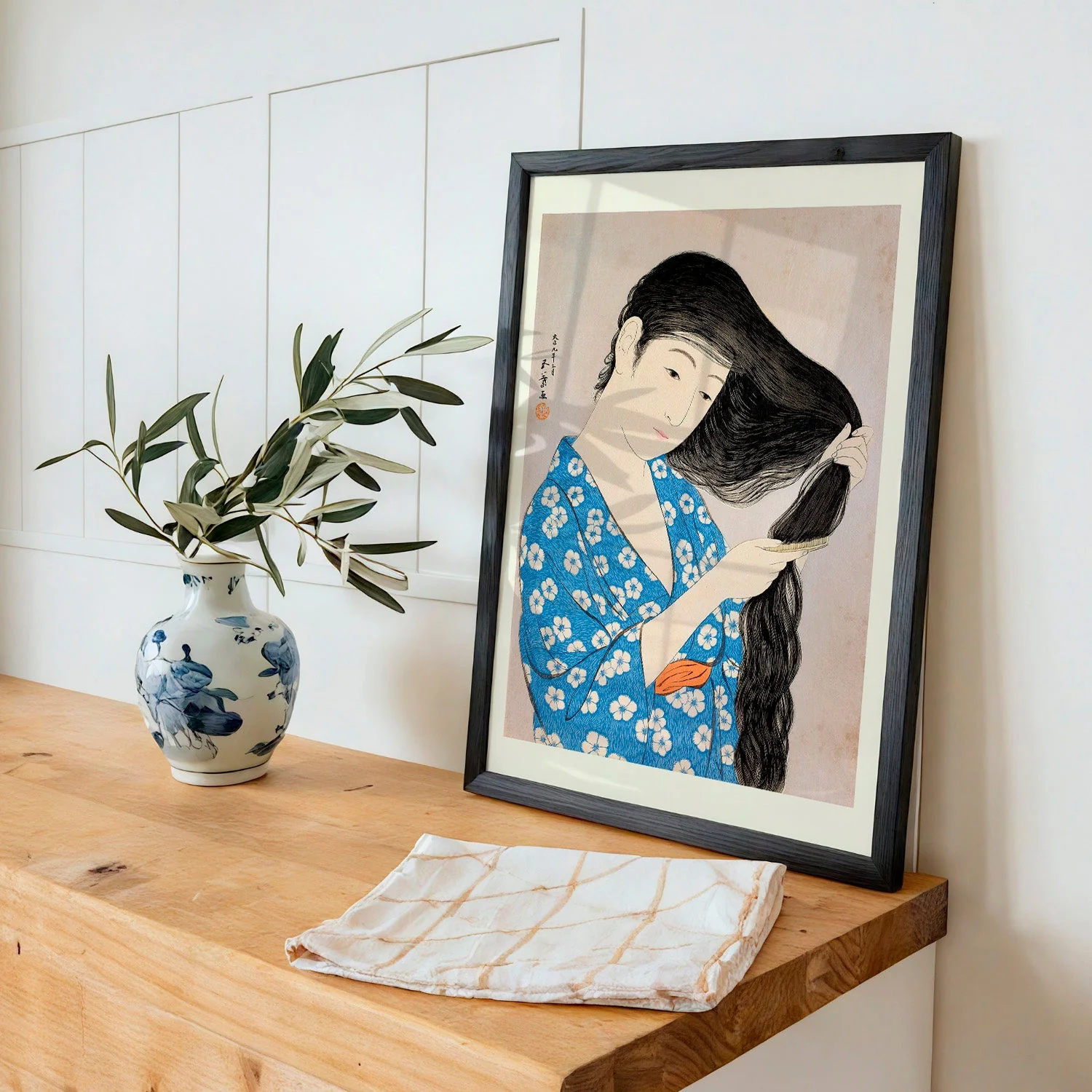 Woman Combing Her Hair by Gōyo Hashiguchi - Image 3
