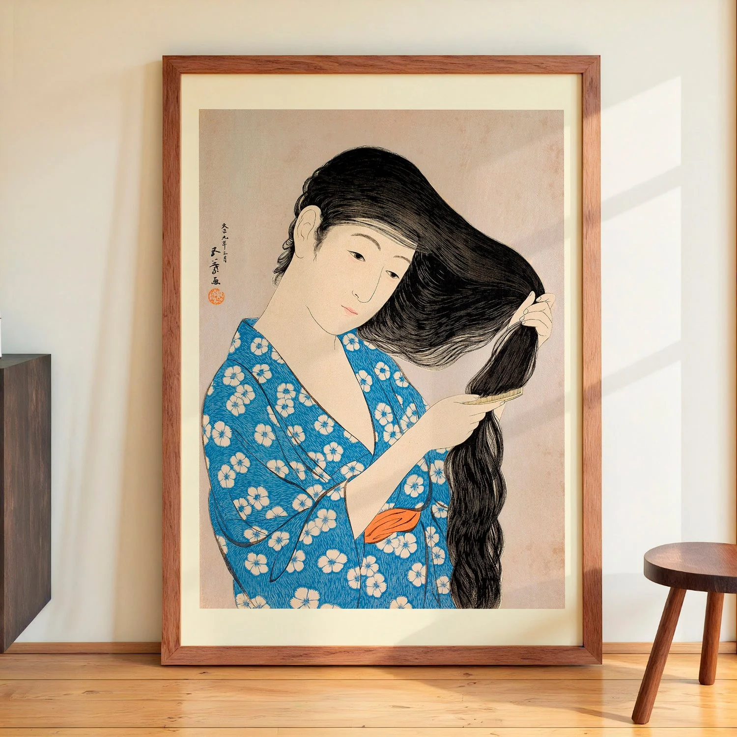 Woman Combing Her Hair by Gōyo Hashiguchi - Image 4
