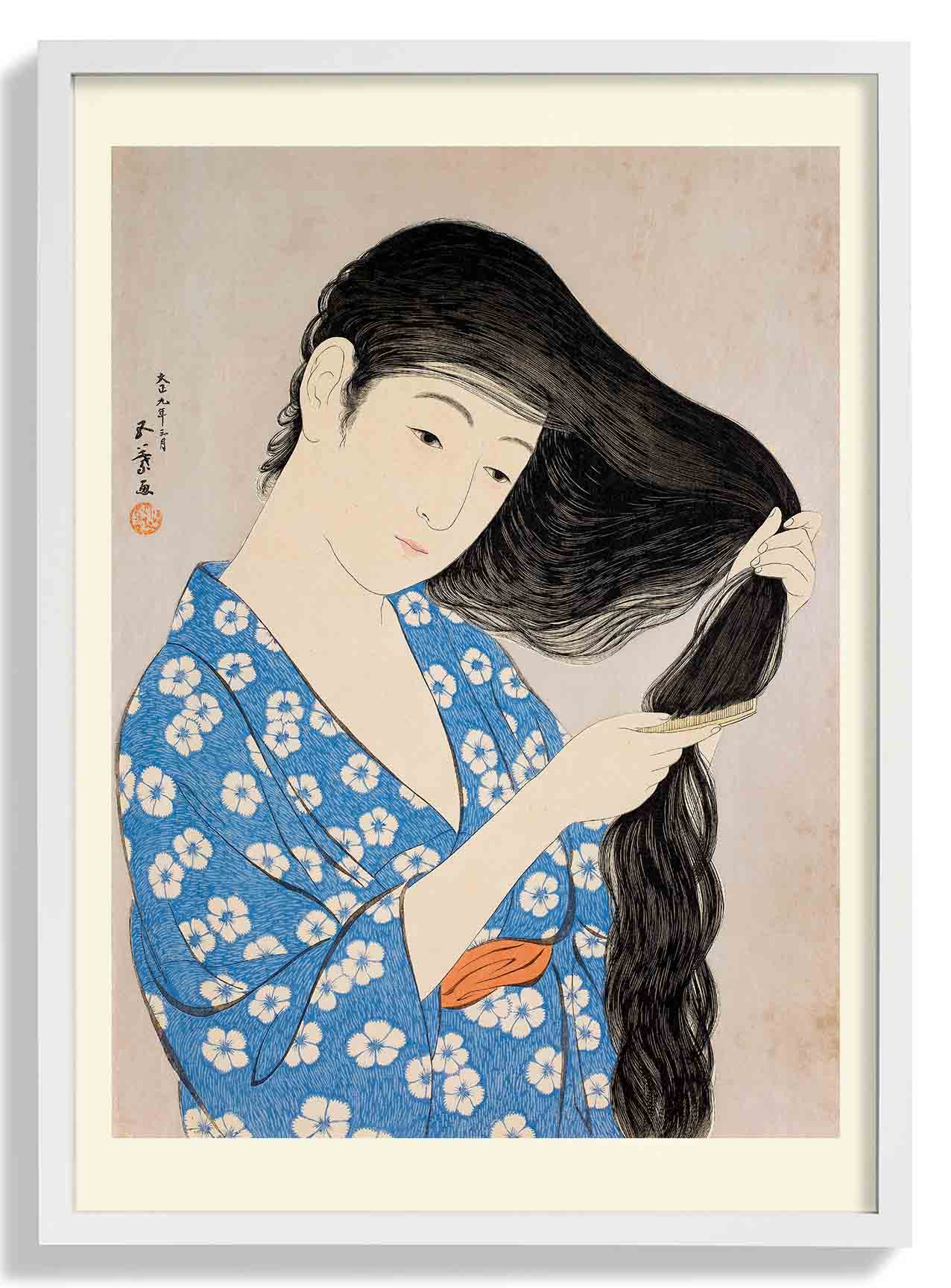 Woman Combing Her Hair by Gōyo Hashiguchi - Image 5