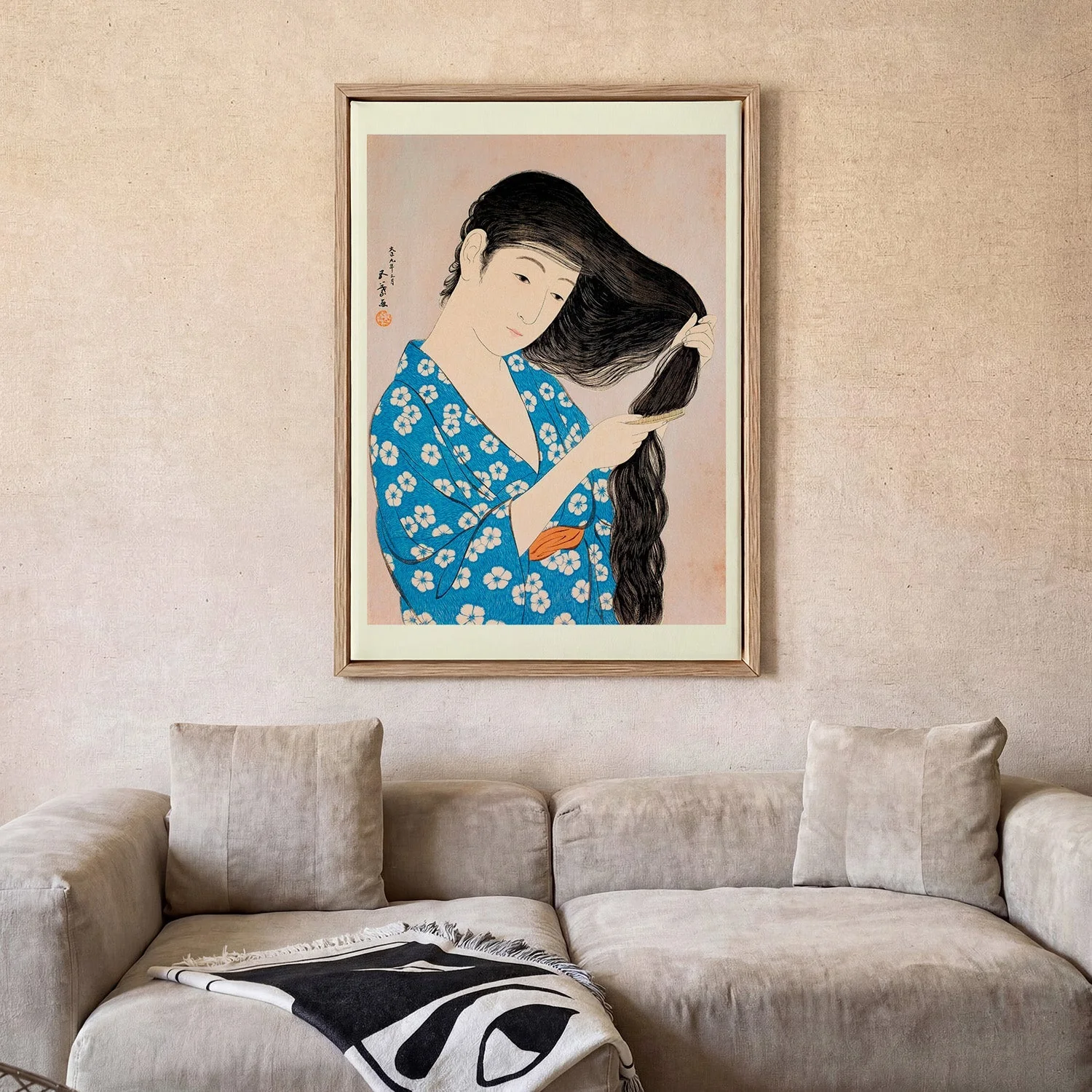 Woman Combing Her Hair by Gōyo Hashiguchi - Image 2