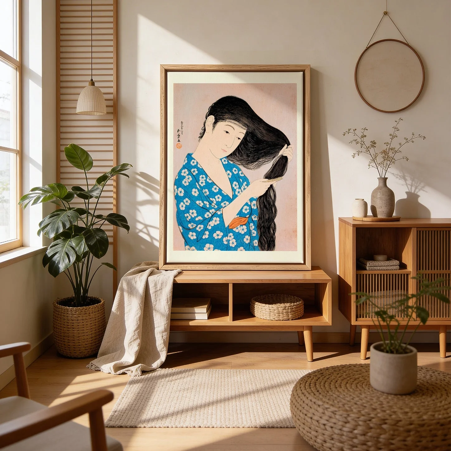 Woman Combing Her Hair by Gōyo Hashiguchi - Image 4