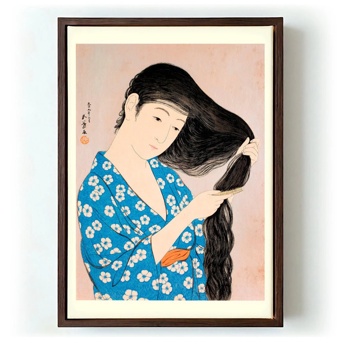 Woman Combing Her Hair by Gōyo Hashiguchi - Image 6