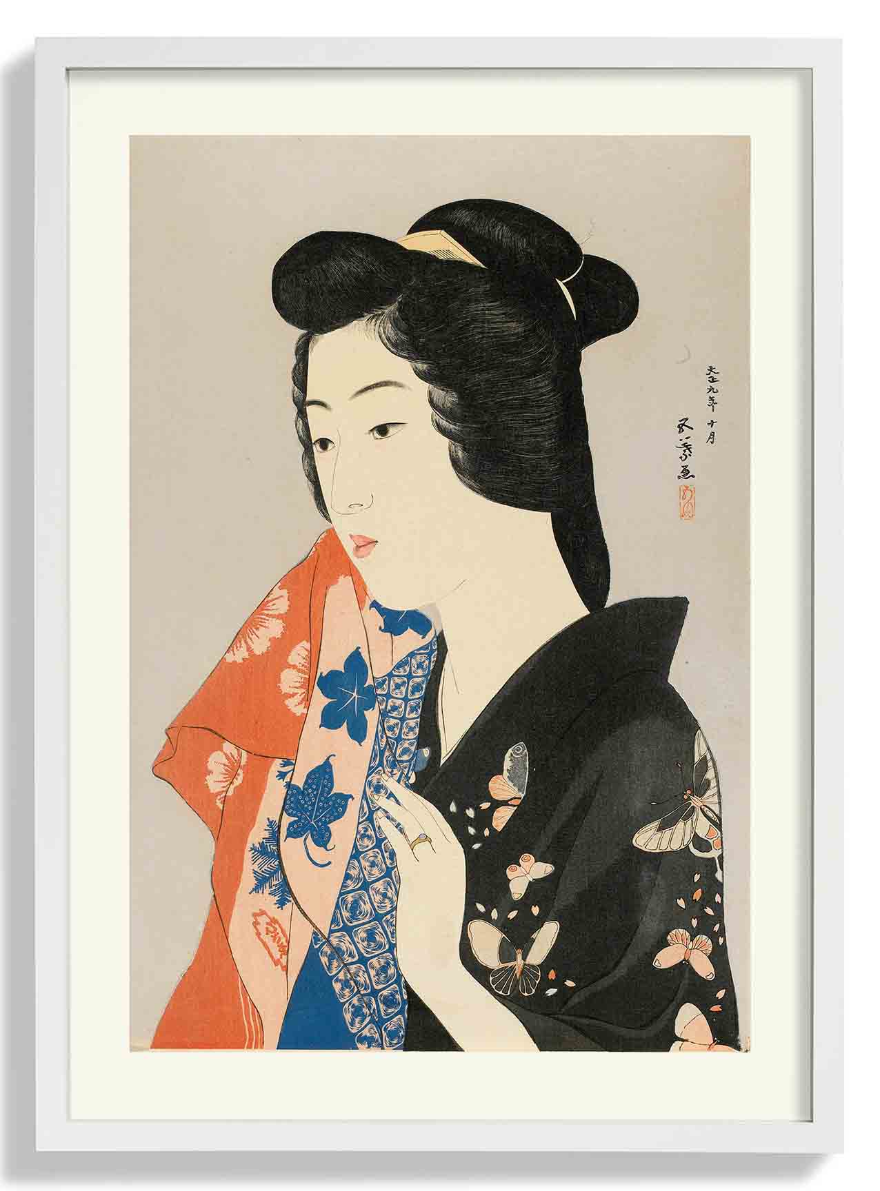 Woman Holding a Towel by Gōyo Hashiguchi - Image 5