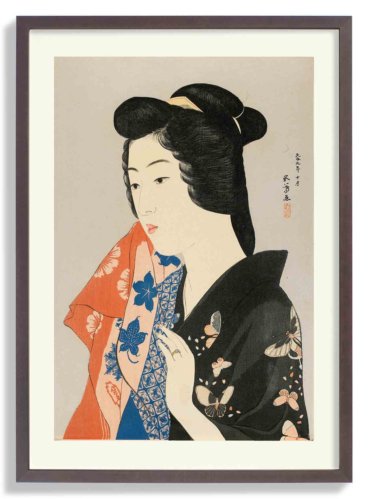 Woman Holding a Towel by Gōyo Hashiguchi - Image 6