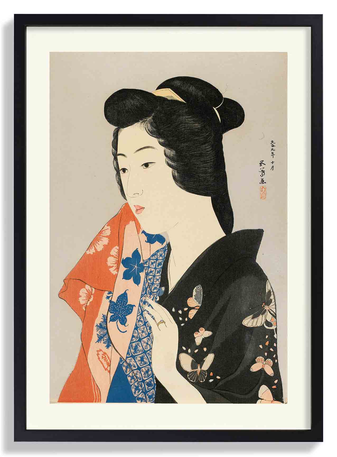 Woman Holding a Towel by Gōyo Hashiguchi - Image 7
