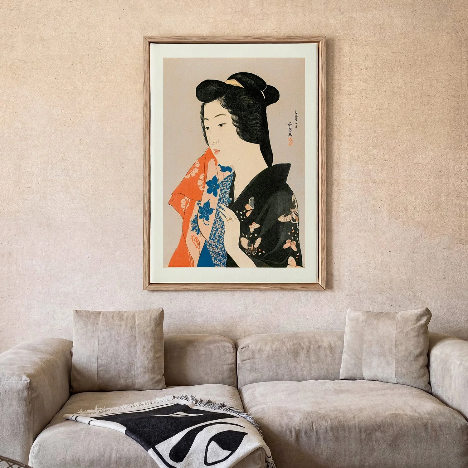 Woman Holding a Towel by Gōyo Hashiguchi - Image 2