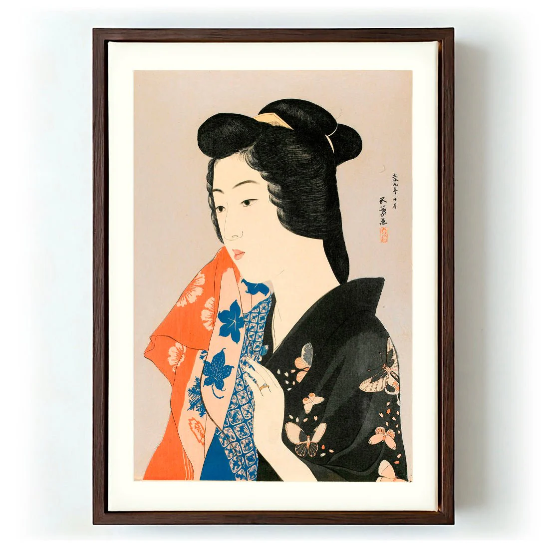 Woman Holding a Towel by Gōyo Hashiguchi - Image 6