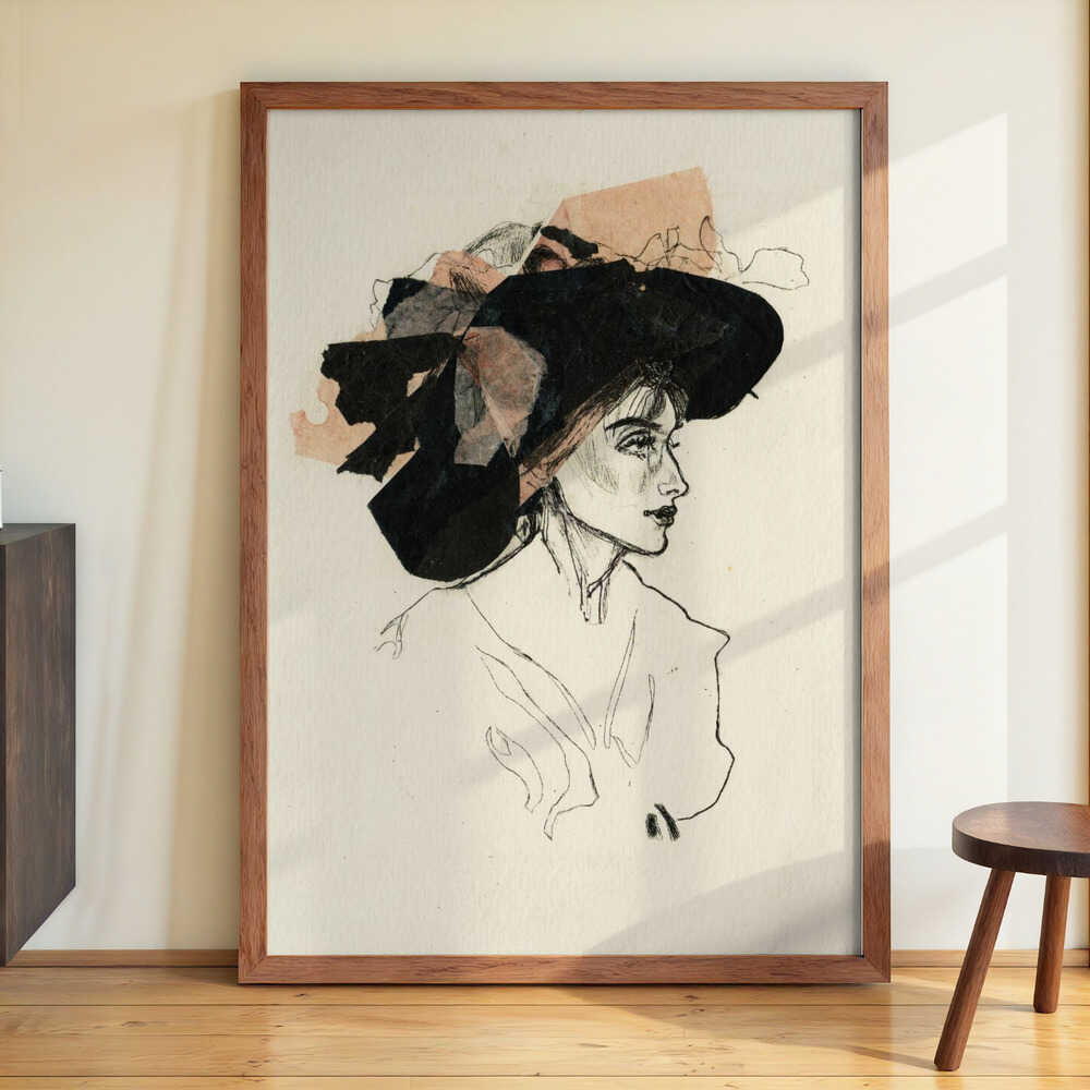 Woman In A Large Hat by Ute Rathmann - Image 3