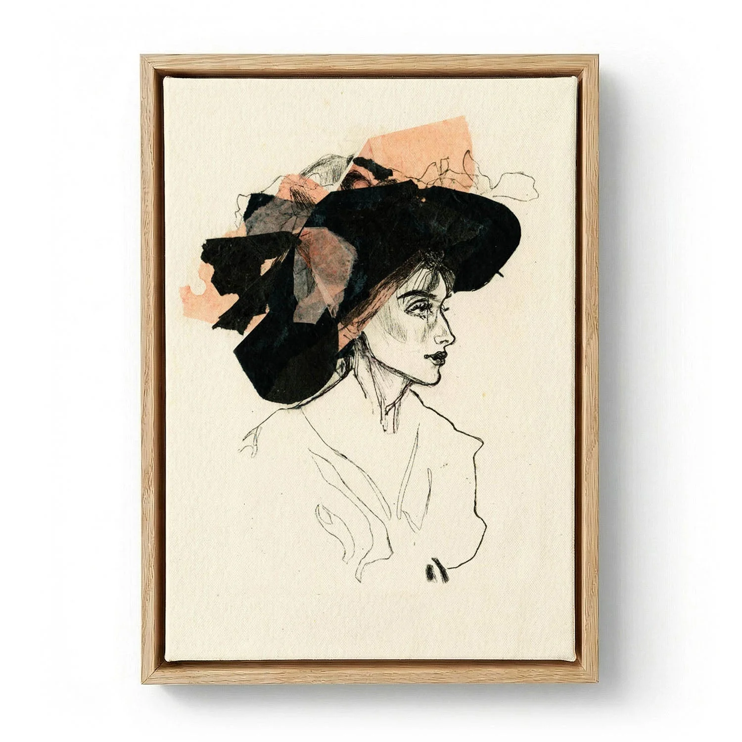 Woman In A Large Hat by Ute Rathmann