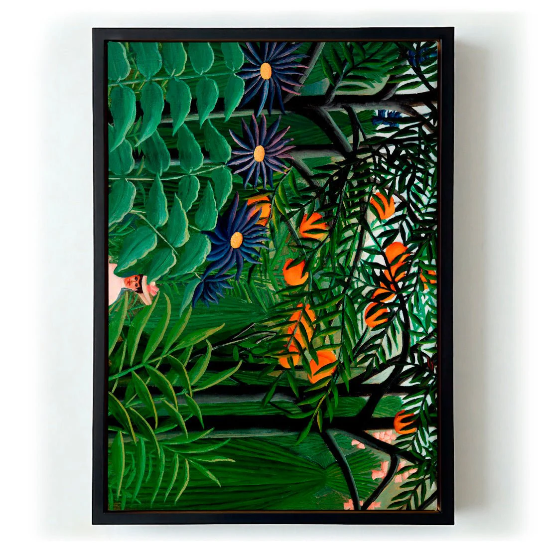 Woman Walking in an Exotic Forest by Rousseau Art Print - Image 5