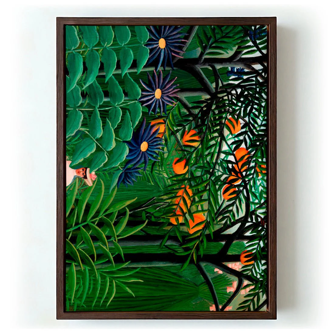 Woman Walking in an Exotic Forest by Rousseau Art Print - Image 6