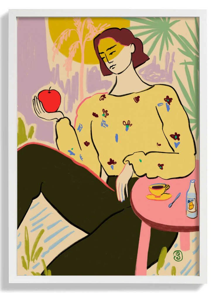 Woman With Apple by Sandra Poliakov - Image 5