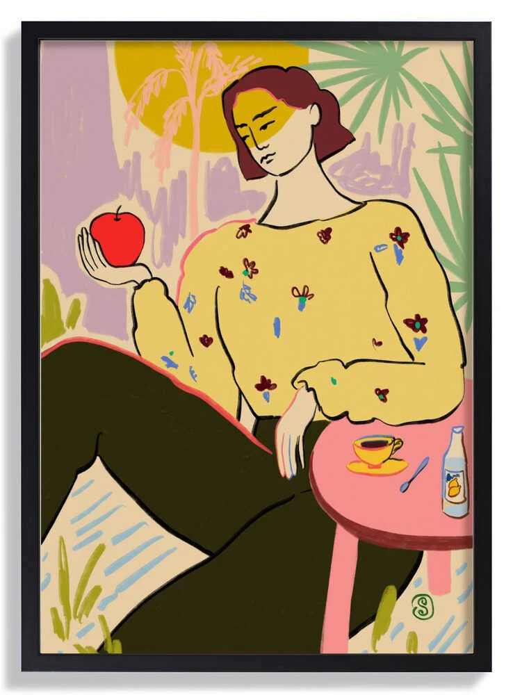 Woman With Apple by Sandra Poliakov - Image 6